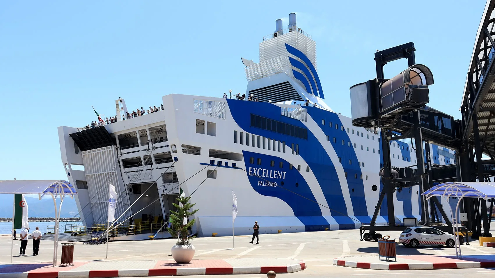 Béjaïa Fährhafen im Norden Algeriens