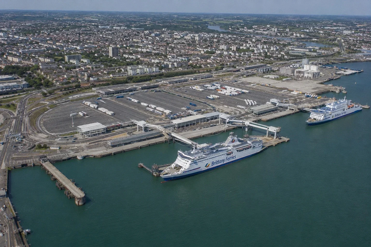 Passagierfährterminal Ouistreham für Caen in der Normandie