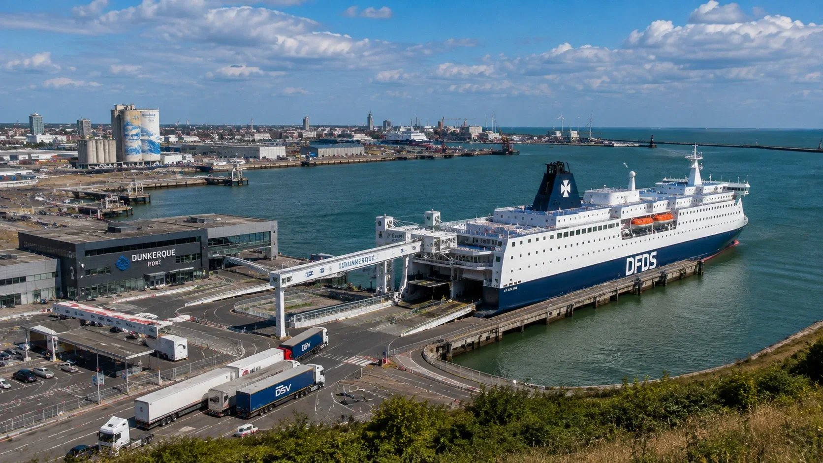DFDS Passagierfährterminal in Dünkirchen Loon-Plage in Frankreich