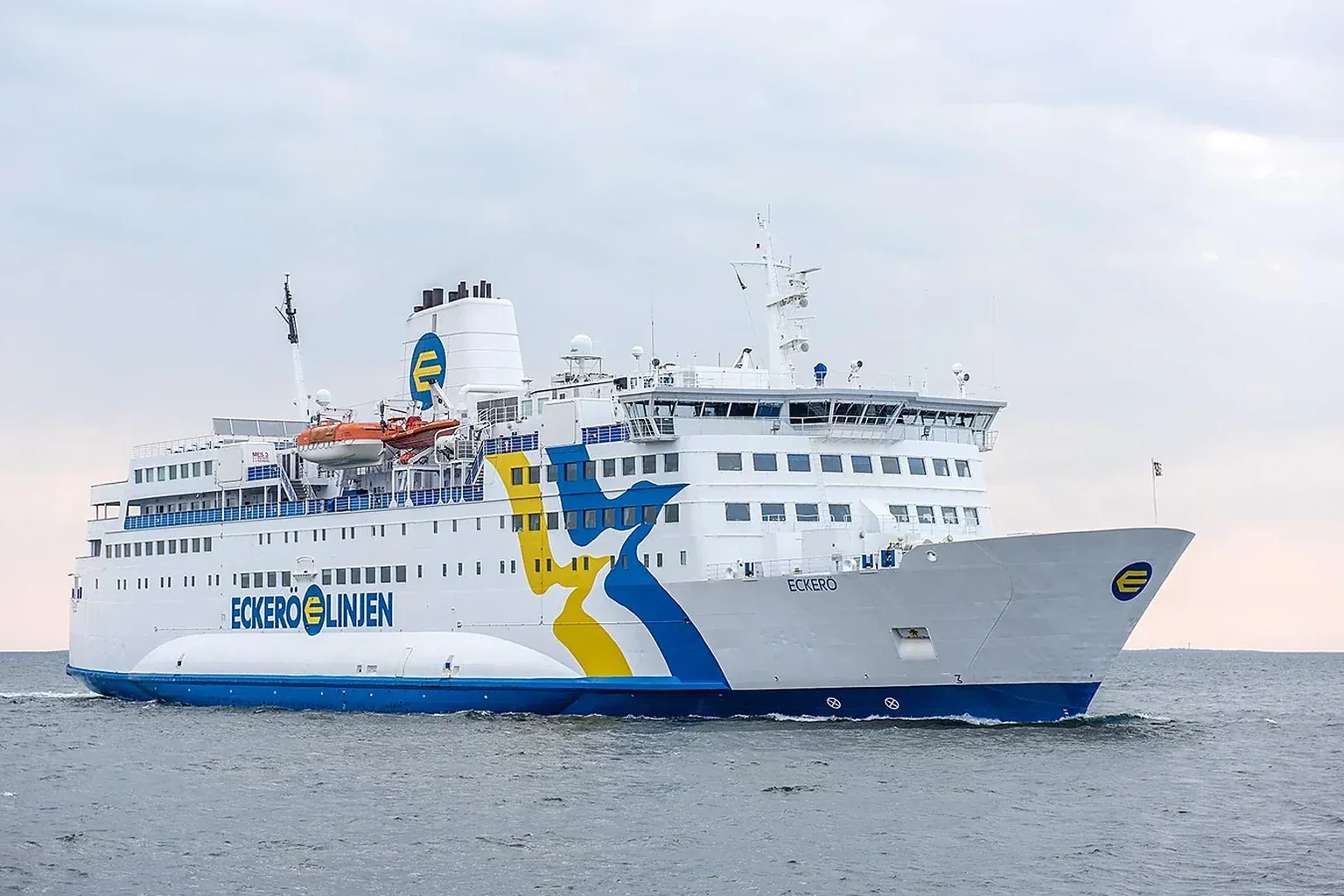 Eckerö Linjen Passagier- und Fahrzeugfähre auf dem Åland Sea