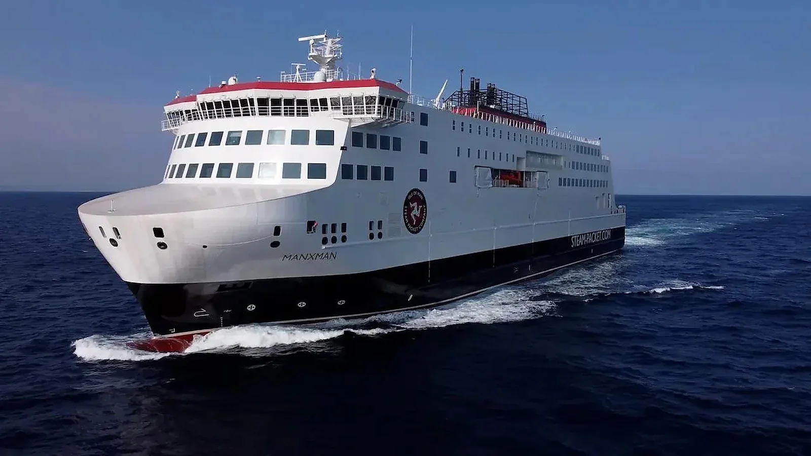 Isle of Man Steam Packet-Fähre bedient den Hafen Heysham